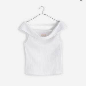 Madewell Ribbed Off-the-shoulder top